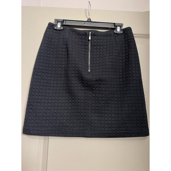 Laundry by Shelli Segal Black Quilted Mini Skirt -Size 6 - Picture 4 of 8